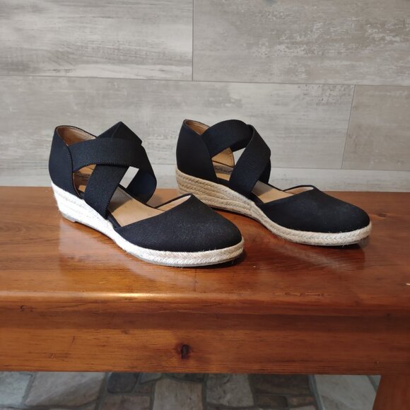Black Canvas Life Stride Espadrilles 8.5M - Picture 3 of 6